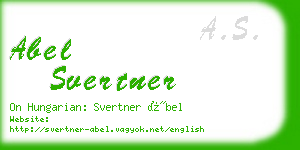 abel svertner business card